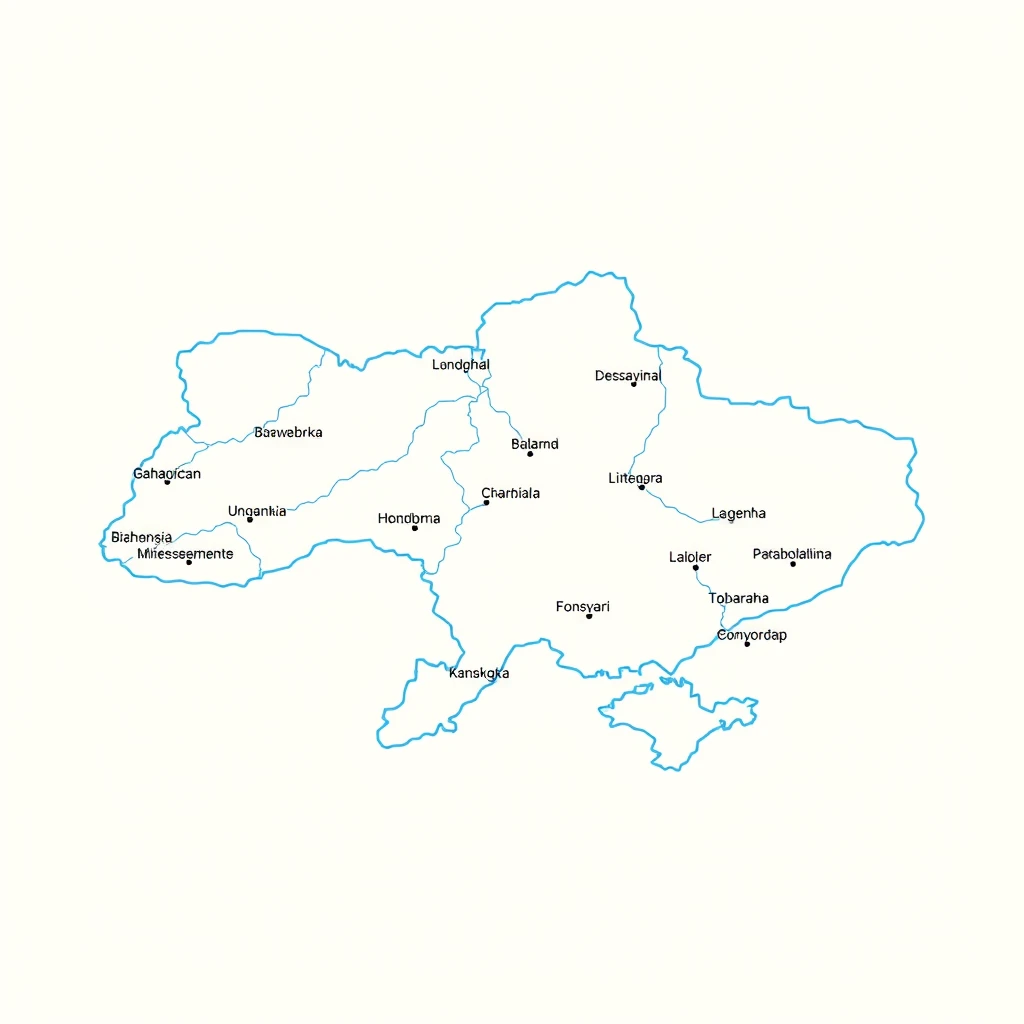 Карта України з містами